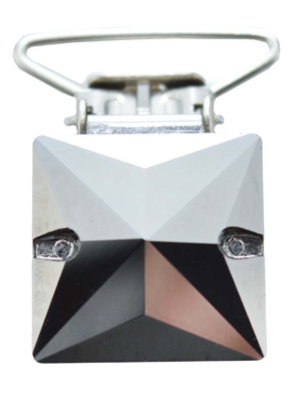 Irish Dance Number Clip - Square, Gunmetal Black